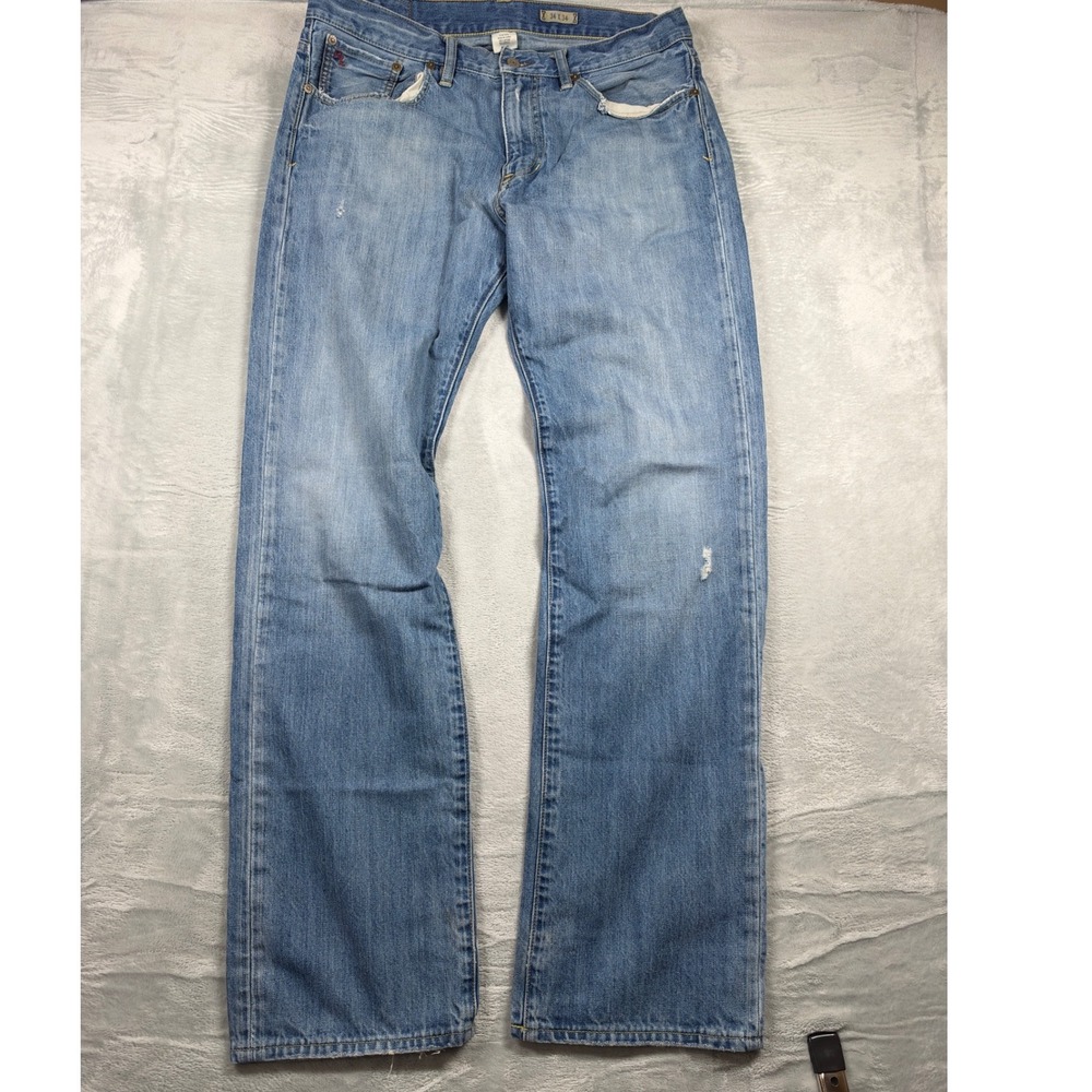 Polo Ralph Lauren Vintage 67 Jeans 34x34 Distressed Straight Leg RL67 Y2K